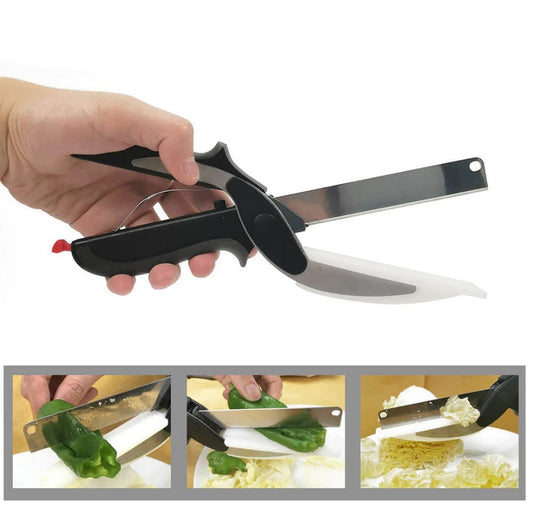 2 in 1 Kitchen Knife & Cutting Board